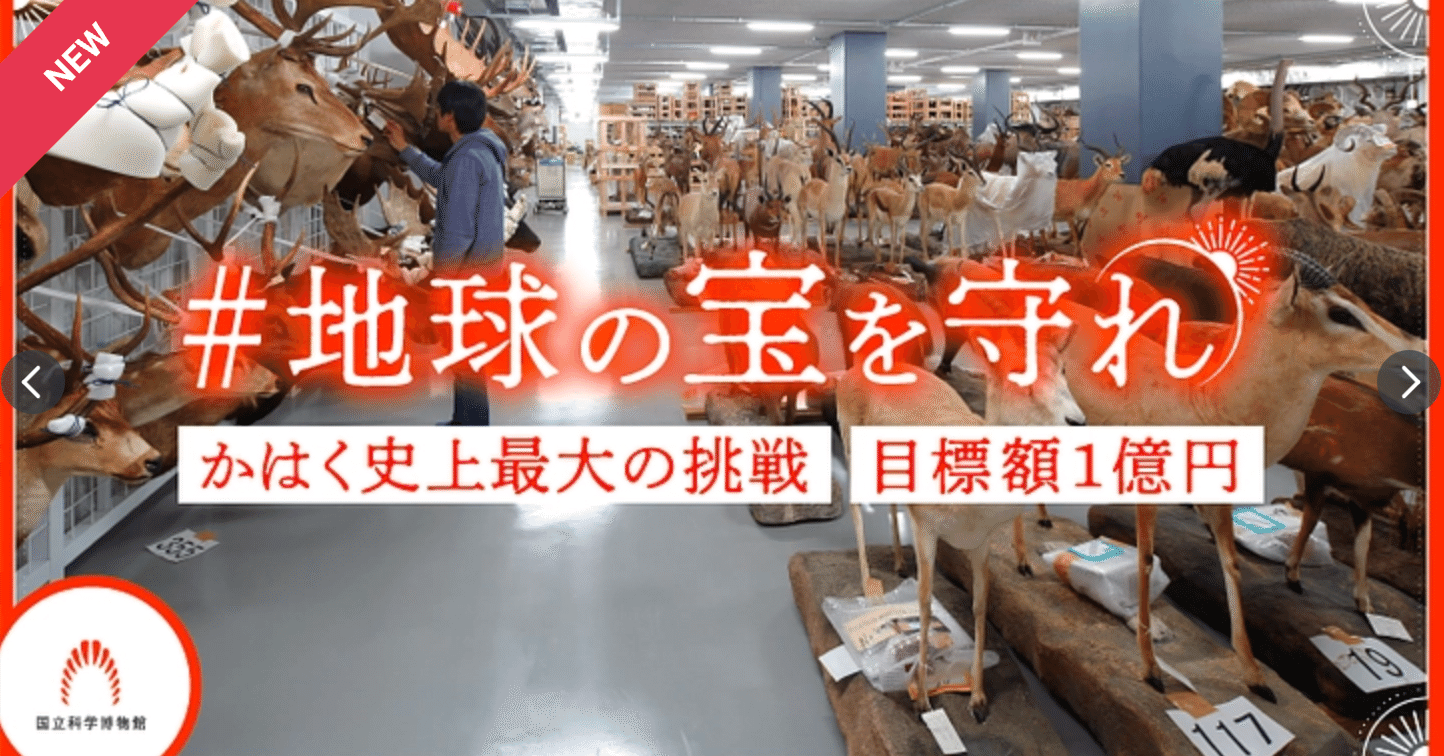 かはく（国立科学博物館）がヤバいと聞いて支援する【＃地球の宝を守れ