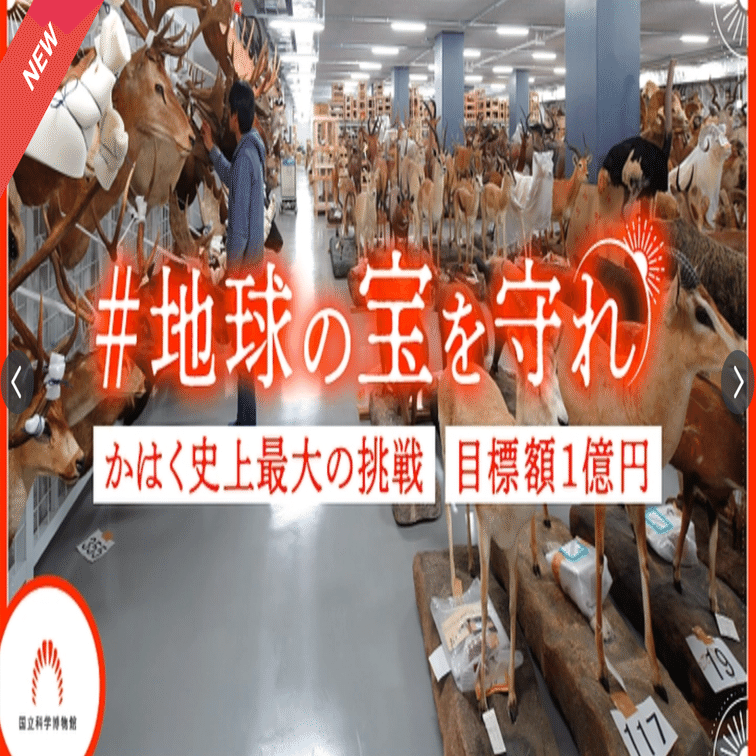 かはく（国立科学博物館）がヤバいと聞いて支援する【＃地球の宝を守れ