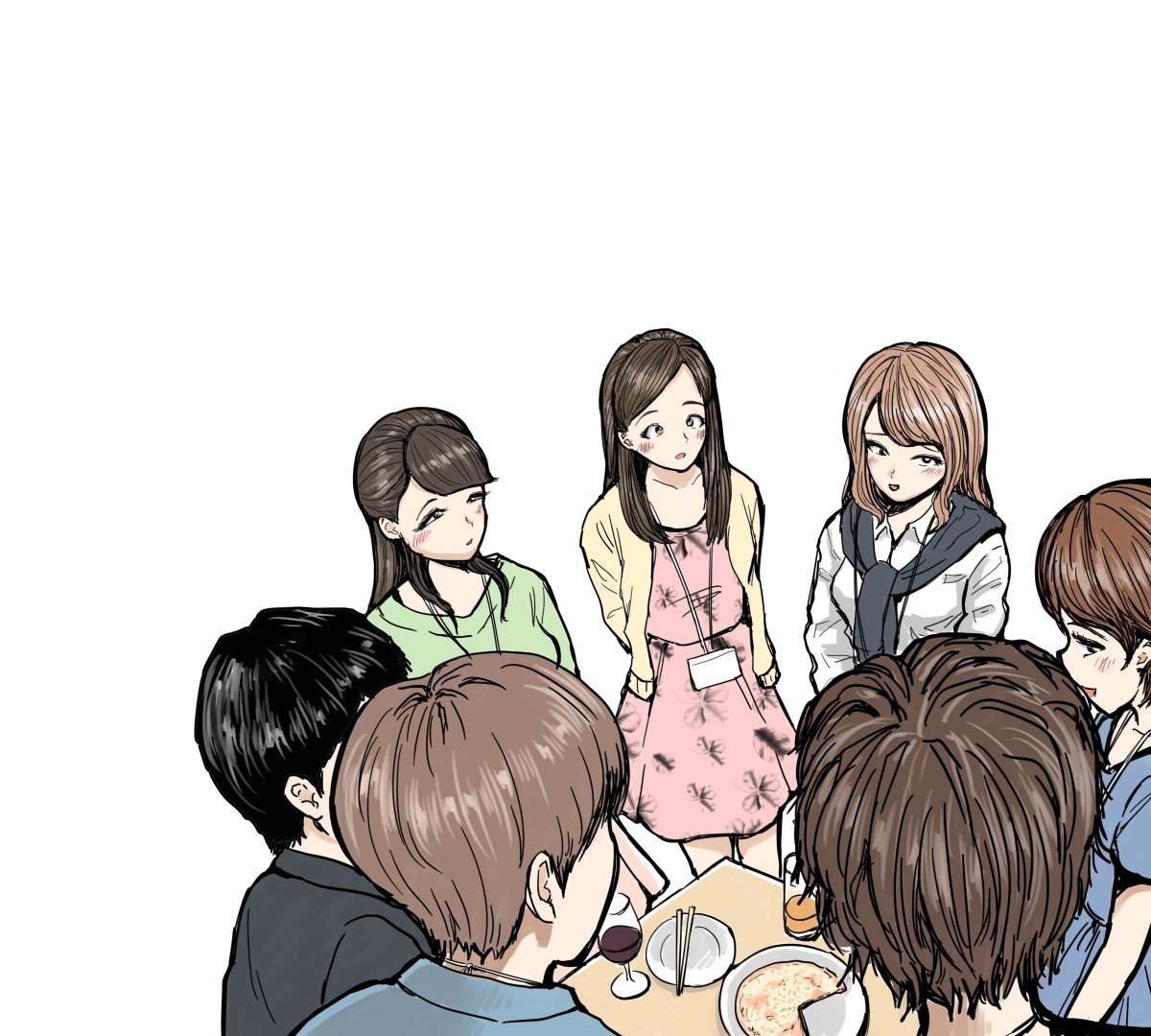 街コン Youtube用イラスト 佐藤ダイン Note