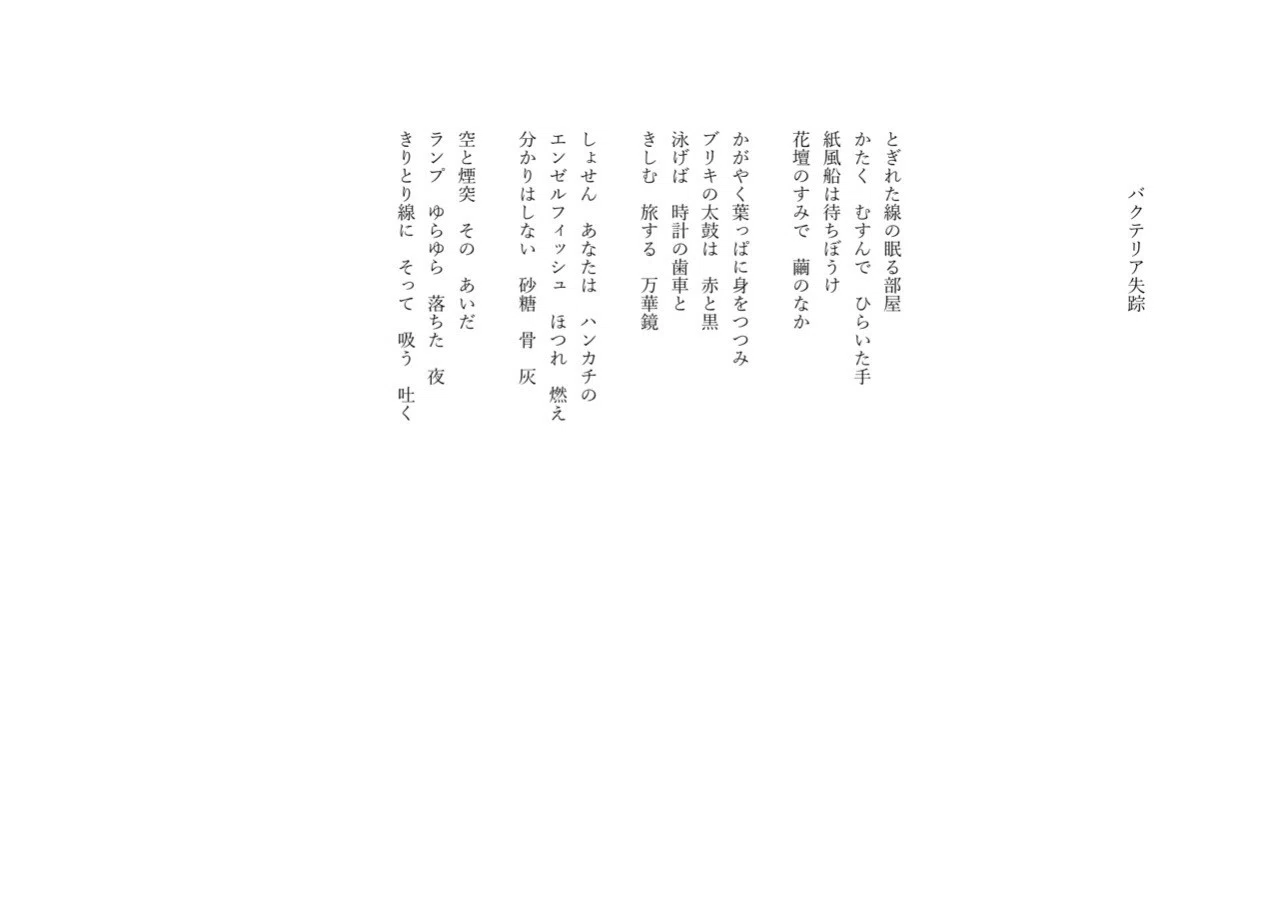 詩 2 川光 俊哉 Toshiya Kawamitsu Note