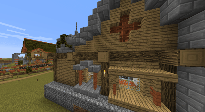 マイクラ日記 リムニーさん作カフェ きり胡麻 Note