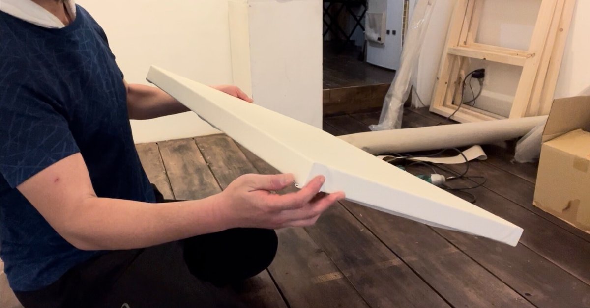 自作の木枠にキャンバスを貼る方法。｜原康浩 / アトリエ三月