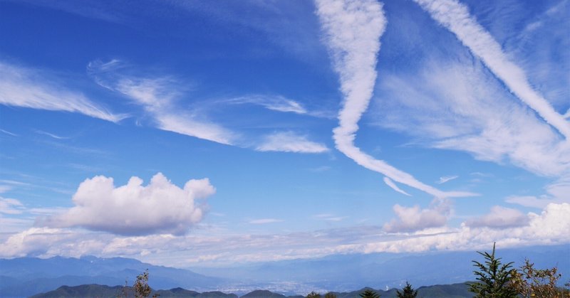 飛行機雲の話
