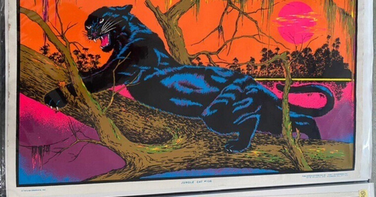 アートポスター シャルロッテ・マンハイマー エキシビジョンポスター 初のポスター展開催!! 琉球藍研究所×Black Light Poster!!｜Mr.OLDMAN