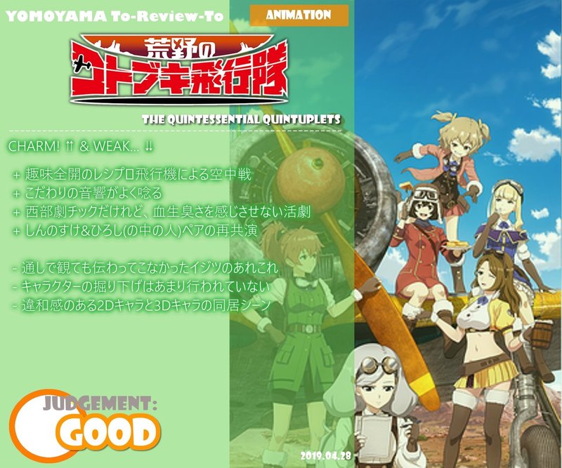 Review 021 19年冬アニメを観たので感想を書く Vol 04 もよう Note Review 021 19年冬アニメを観たので感想を書く Vol 04 もよう Note