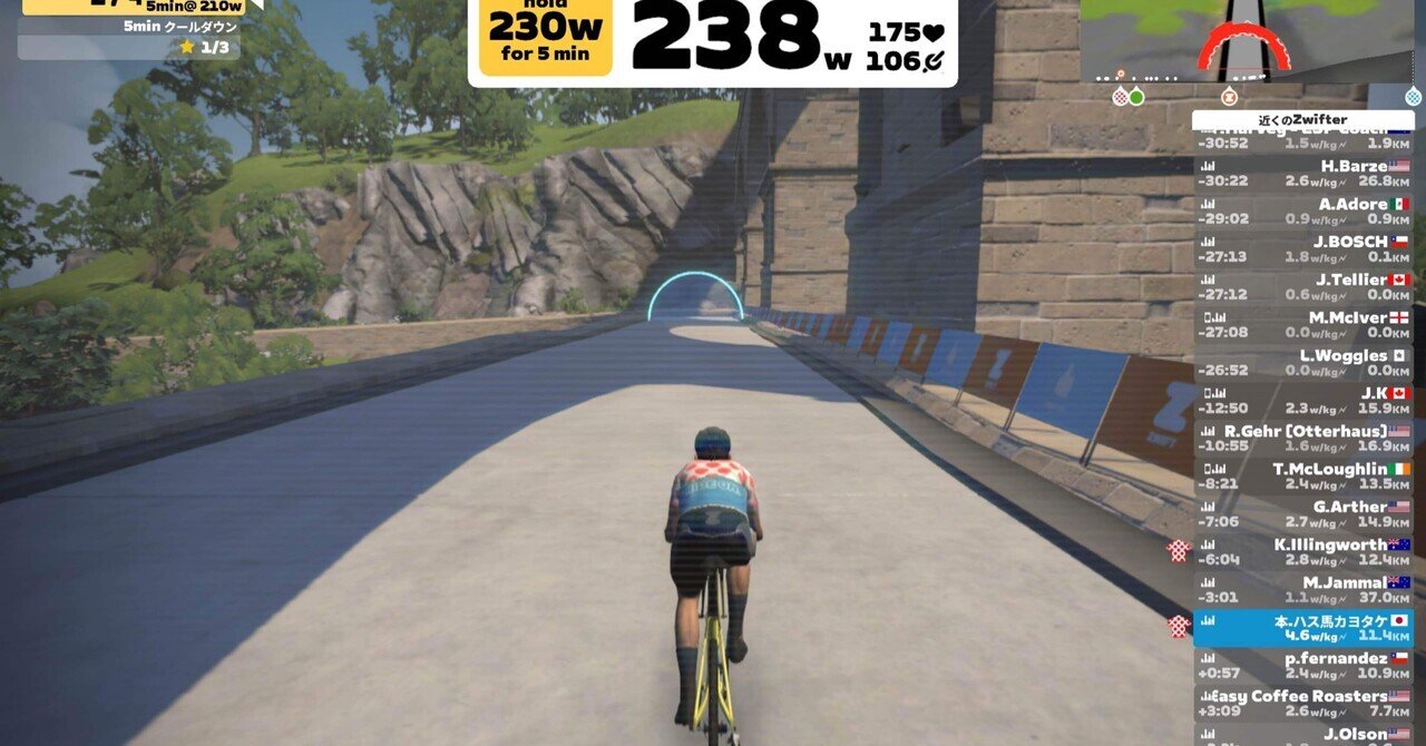 本日の自転車活動 Zwift - SST(Short) in France 2023年8月8日｜蓮馬カヨタケ