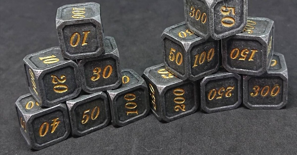 正規激安 メタルダイス トリート工房 ブルー 10個（トレーディア ゴールド サプライ・アクセサリ・グッズ