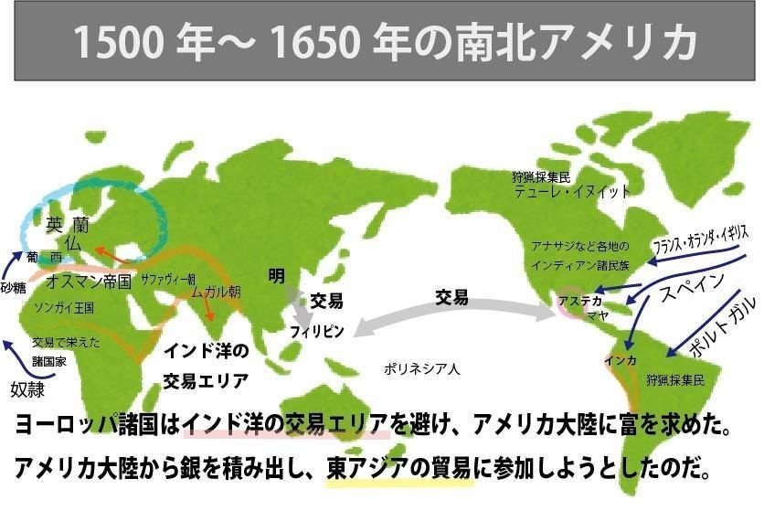 図解】ゼロからはじめる世界史のまとめ⑯ 1500年〜1650年の世界 図解】ゼロからはじめる世界史のまとめ⑯ 1500年〜1650年の世界