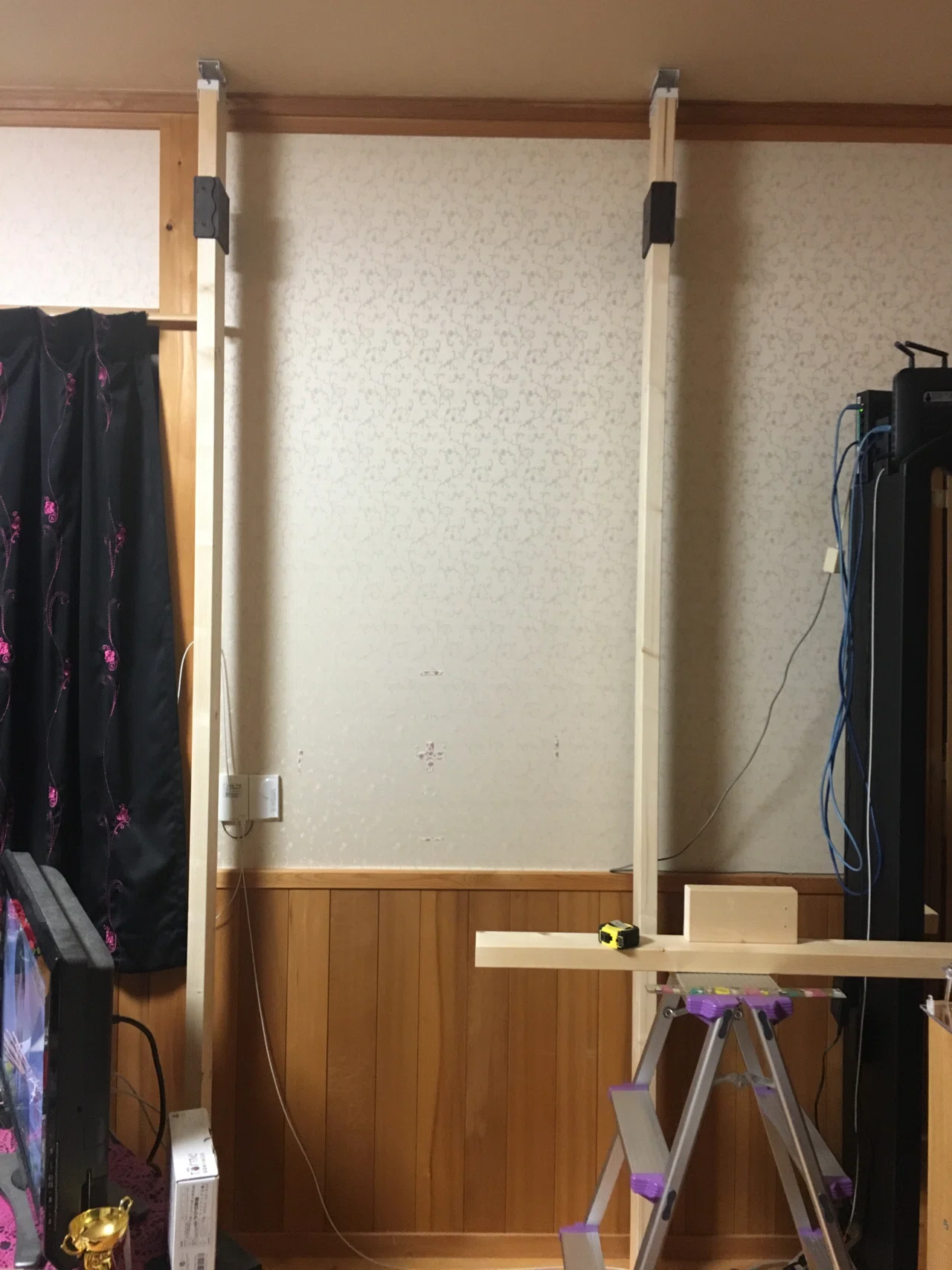 DIY初心者が、テレビを壁掛けにしてみた話〜壁ごと自作編〜｜Mew