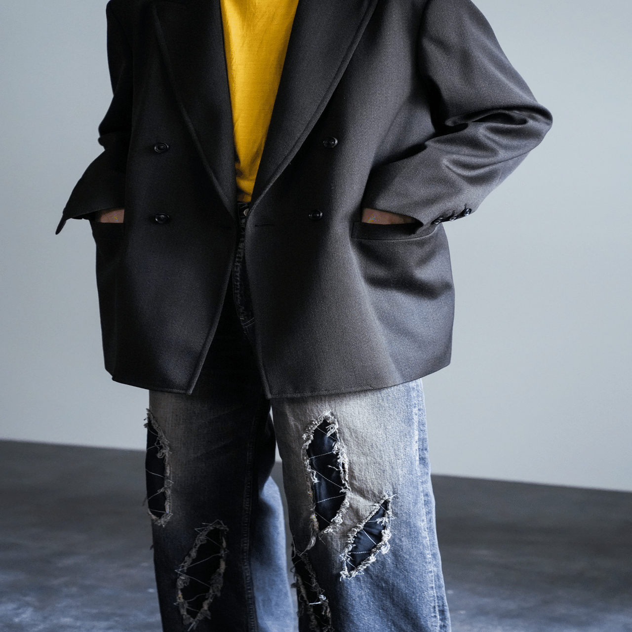 ジャケット・アウター ULTERIOR MelangeWool GabardineD/BJacket 僕の個人オーダーが届きました｜y_s_k117