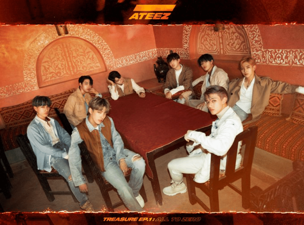 ATEEZ TREASURE EP.1 : All To Zero　ホンジュン ATEEZ TREASURE EP.1 All To Zero CD + Postcards + Random Poster +