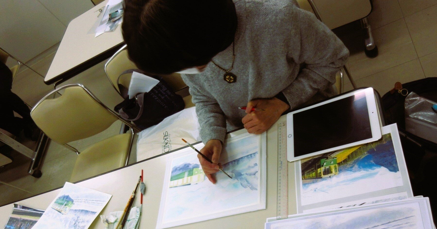 井上司画「白いセーター」油彩画 F6号(40.9×31.8㎝) 楽天市場】油彩画