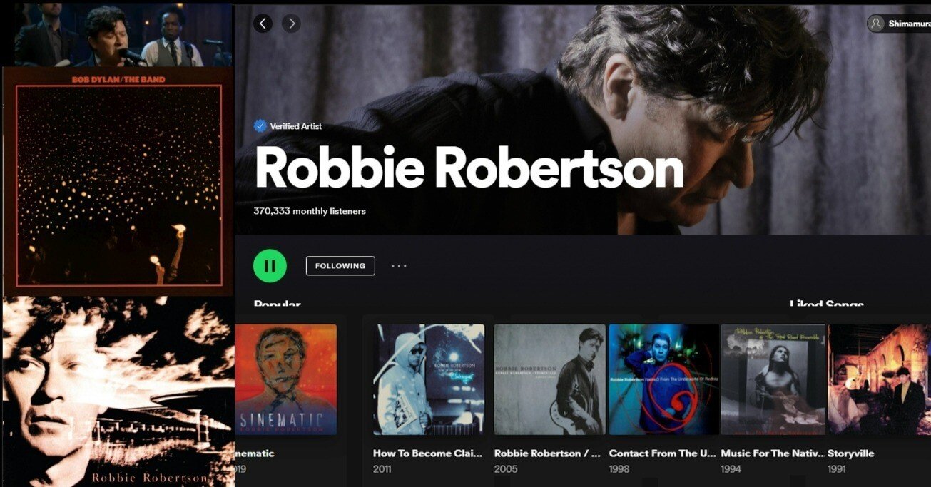 ロビー・ロバートソン R.I.P. ：Robbie Robertson R.I.P. 