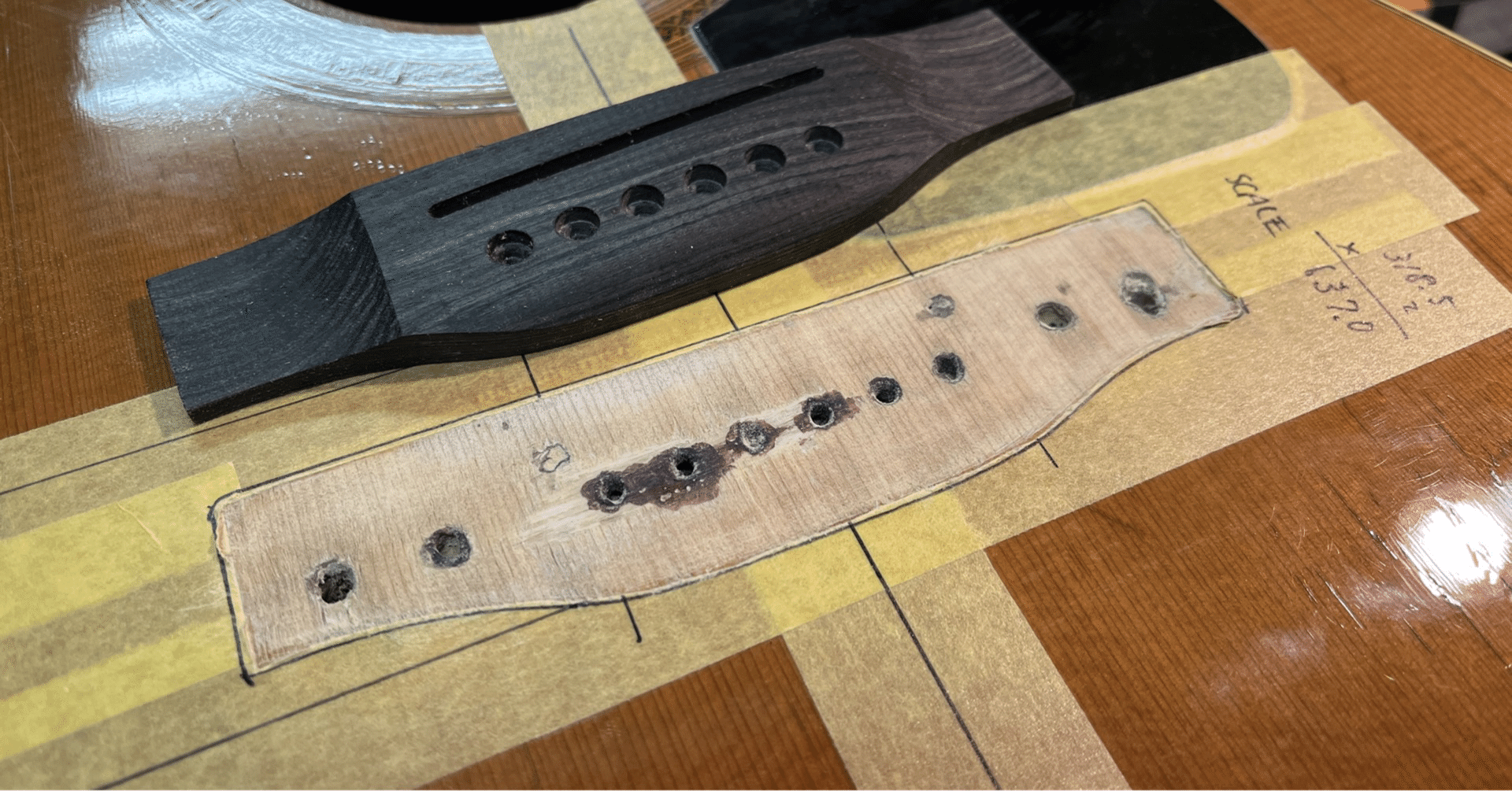 楽器修理】ジャンクギター遊び - ブリッジ剥がれ｜れんたろ ｜note