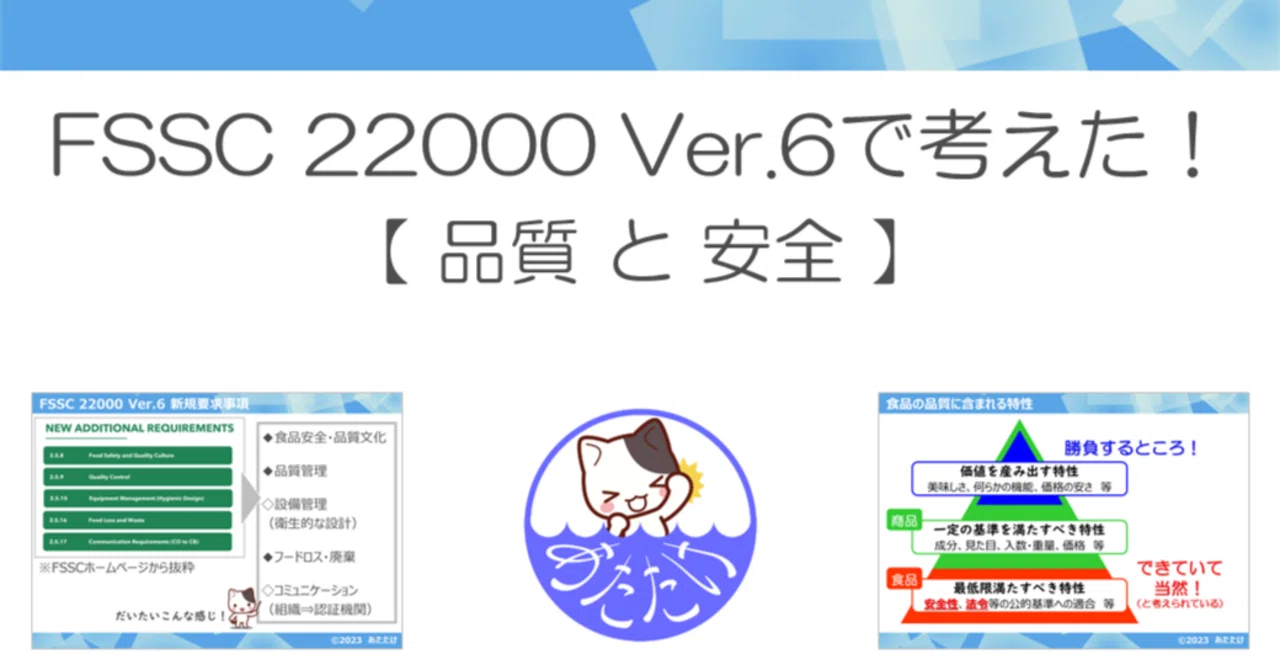 Fssc22000 Ver 6 研修: Fssc22000審査員講習 – HFGFRF