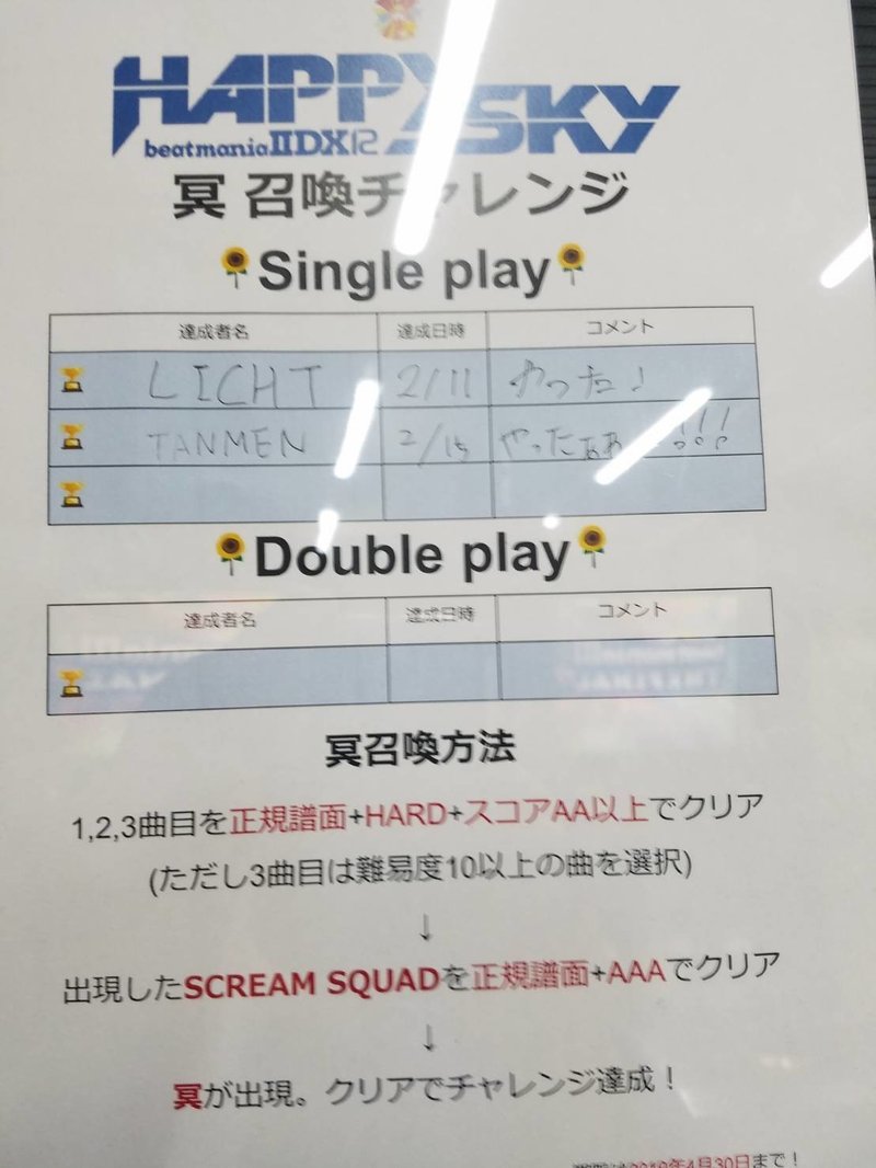 Beatmania Dx 12 Happy Sky 穴冥召還チャレンジ Wgc Tencho Note Beatmania Dx 12 Happy Sky 穴冥召還チャレンジ Wgc Tencho Note