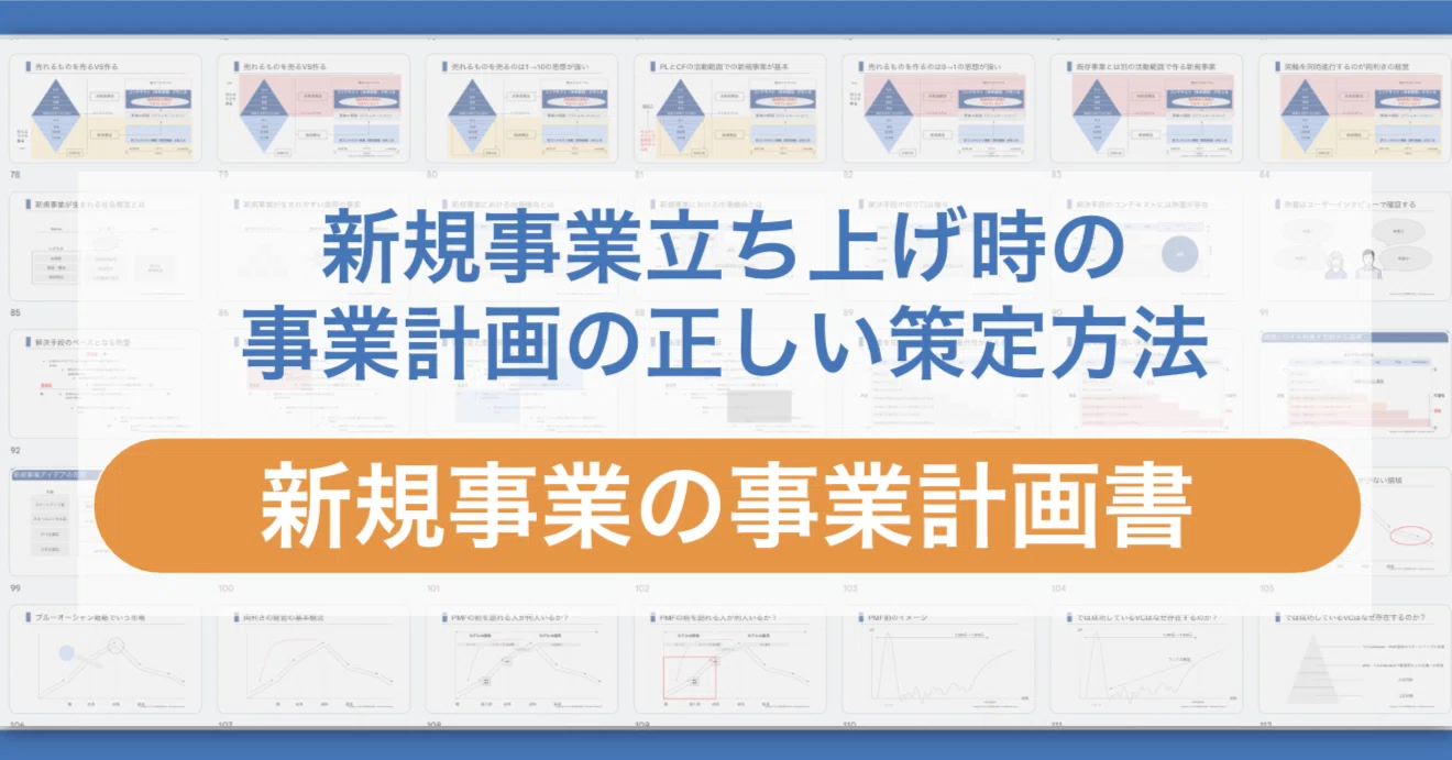 新規事業立ち上げ時における事業計画の具体的な作り方｜新規事業立ち