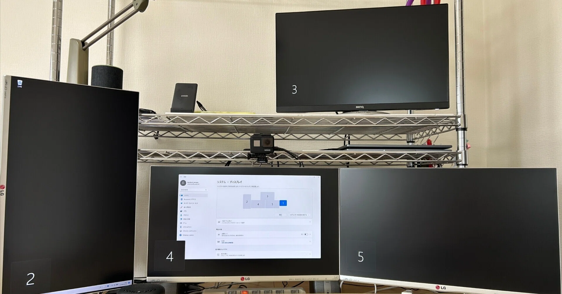 4画面同時出力可能】デスクトップPC ディトレードなどにも。
