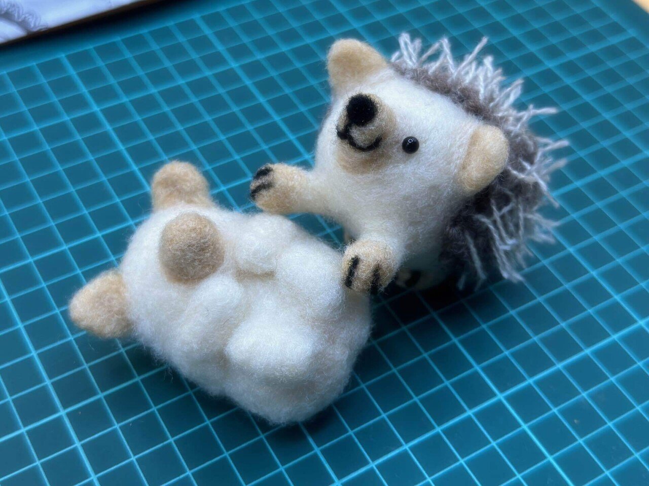 こんばんは🌙 羊毛フェルト、今週中に間に合わなくてすみません