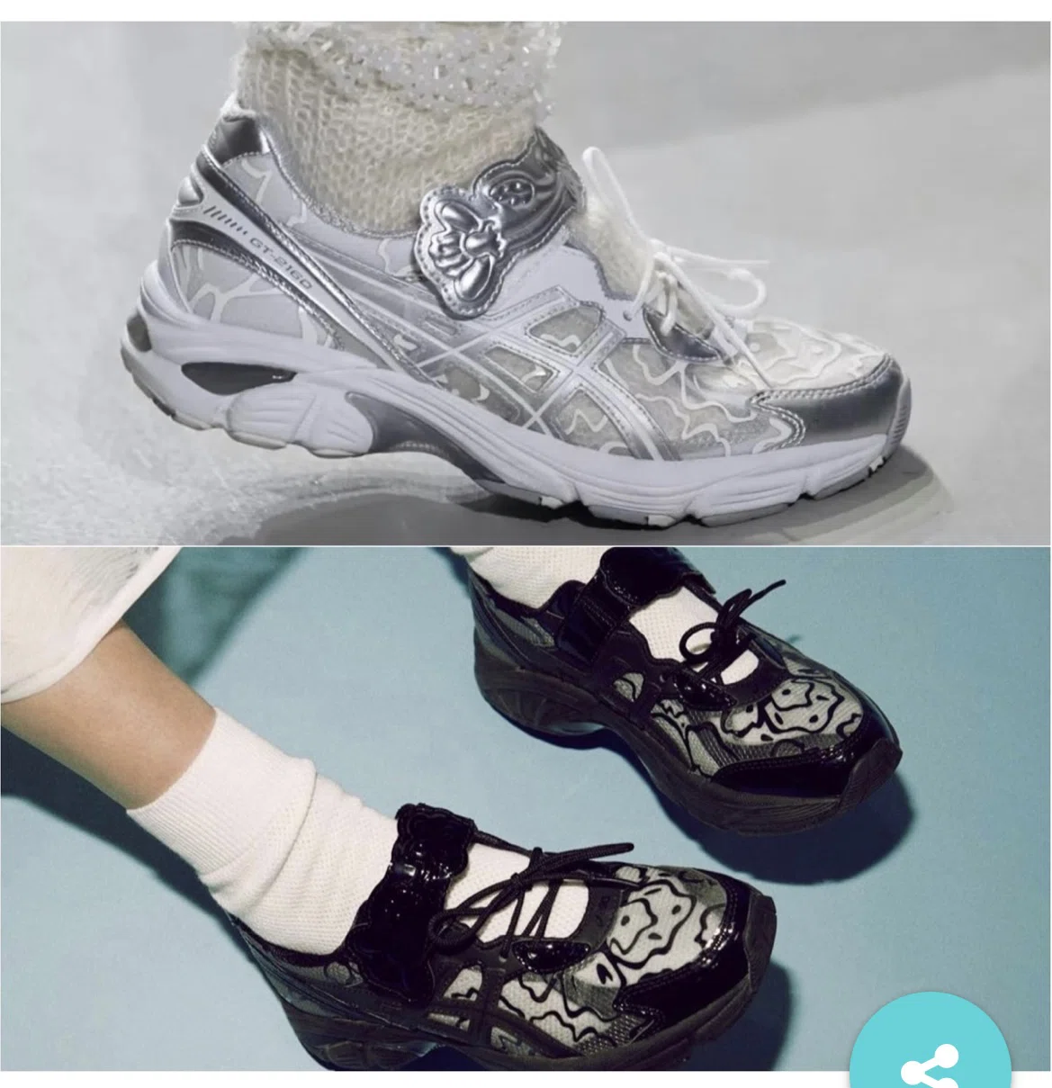 一番人気のシルバー ASICS×セシリーバンセン スニーカー 23.5 【公式通販】