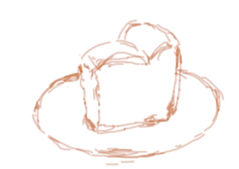 シフォンケーキの絵の制作過程 Rmia Note