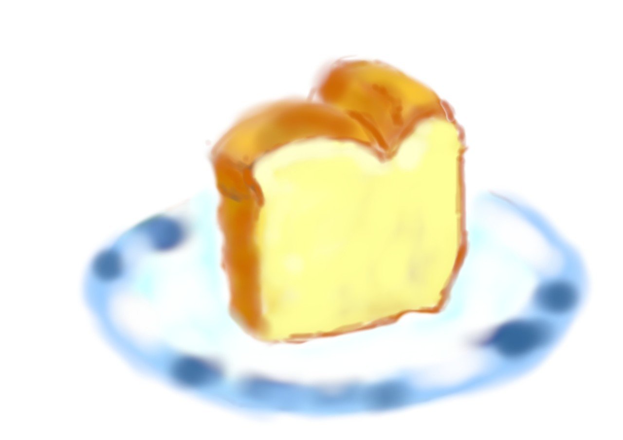 シフォンケーキの絵の制作過程 Rmia Note