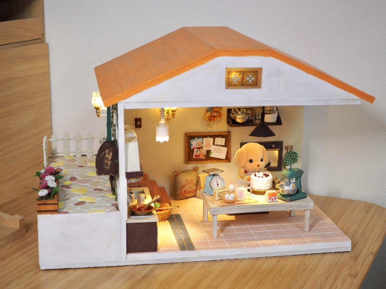 ドールハウス 森の中にあるお家 背景ボード 【公式通販】