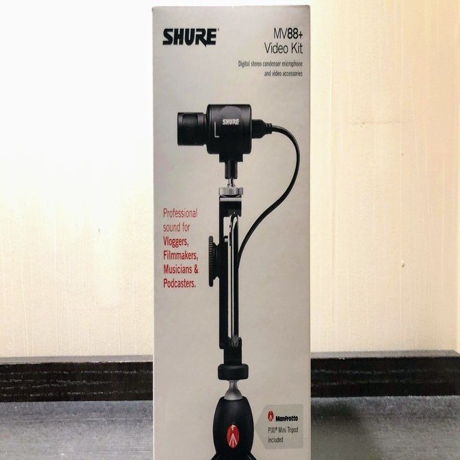 値下げ: SHURE MV88+とDJI OM4のセット SHURE MV88+ ビデオキット | 録音・録画、編集、共有できる