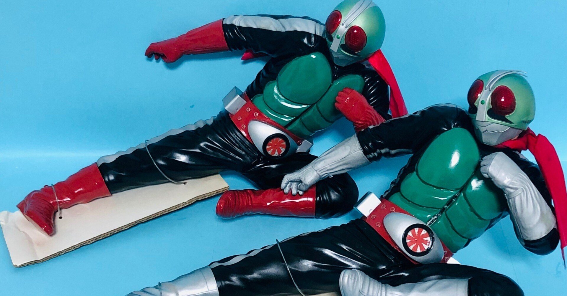 完売】ダブルライダーキーック!『仮面ライダー ビッグサイズソフビ 完売】ダブルライダーキーック!『仮面ライダー ビッグサイズソフビ