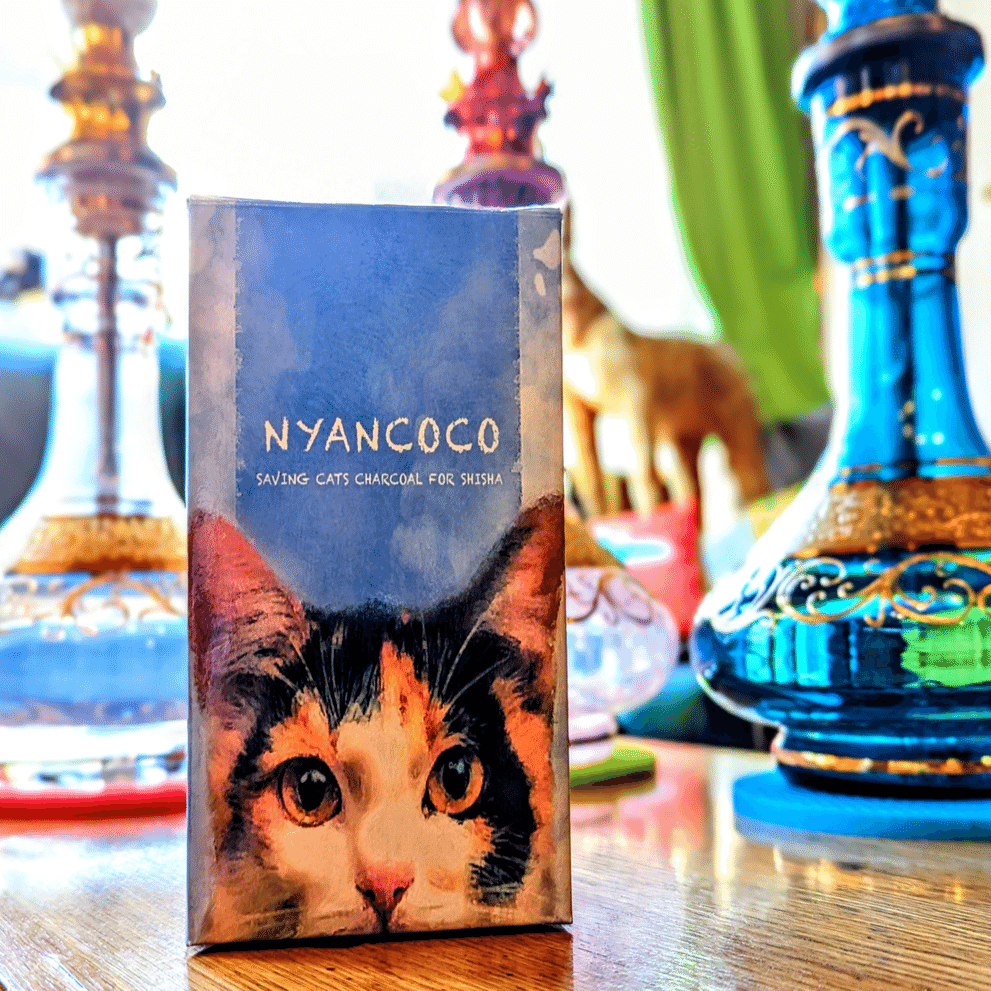 ニャンココ炭】シーシャ吸うだけで保護ネコ支煙！？｜つー＠ばんびえん