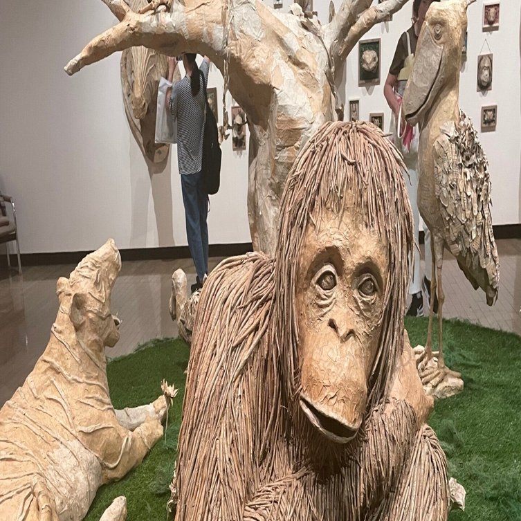 子連れで美術館！玉田多紀さんのダンボールアートに元気をもらおう