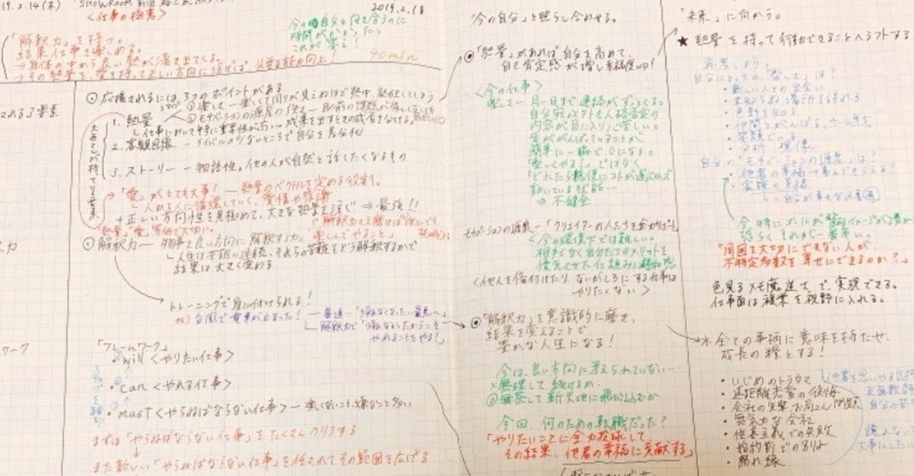 メモの魔力 メモ魔術形式 4色ペン の使い分け カイト メモ魔道士 Note