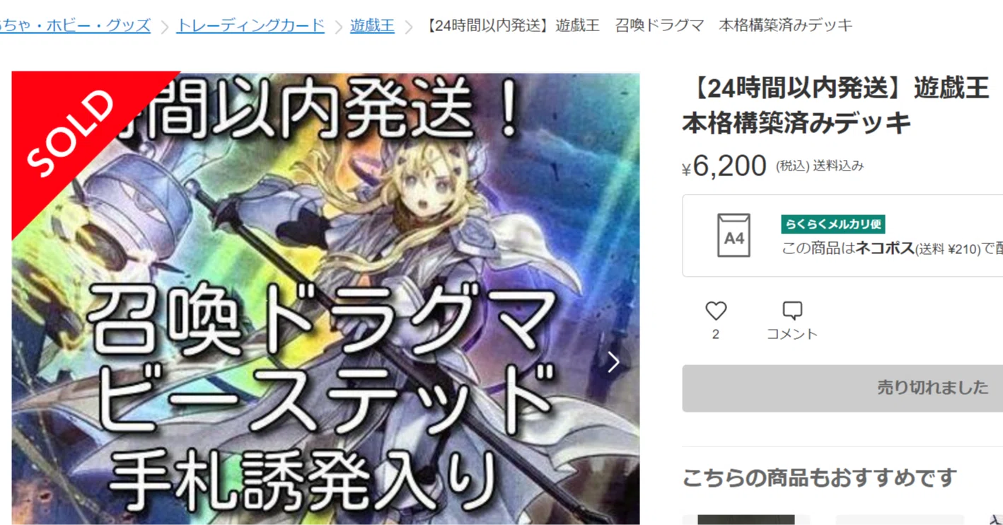 24時間以内 ドラグマ深淵（ビーステッド）本格構築済みデッキ24時間