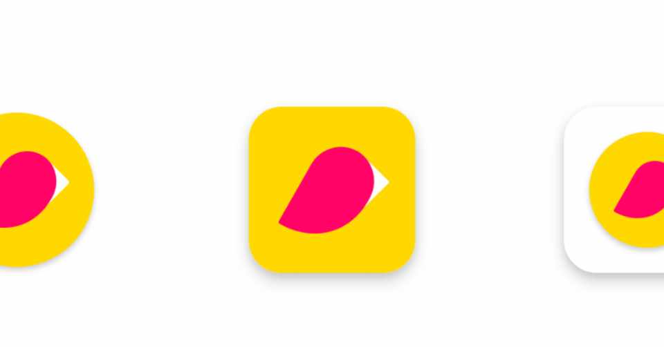 Google Play Store のアプリアイコンの新しい仕様 Nabe Note