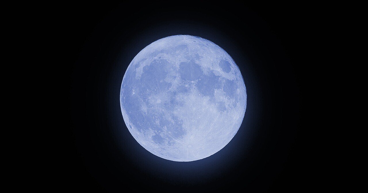 2月のブルー・ムーン スーパーブルームーン｜七語零黎の「青・空・虹」