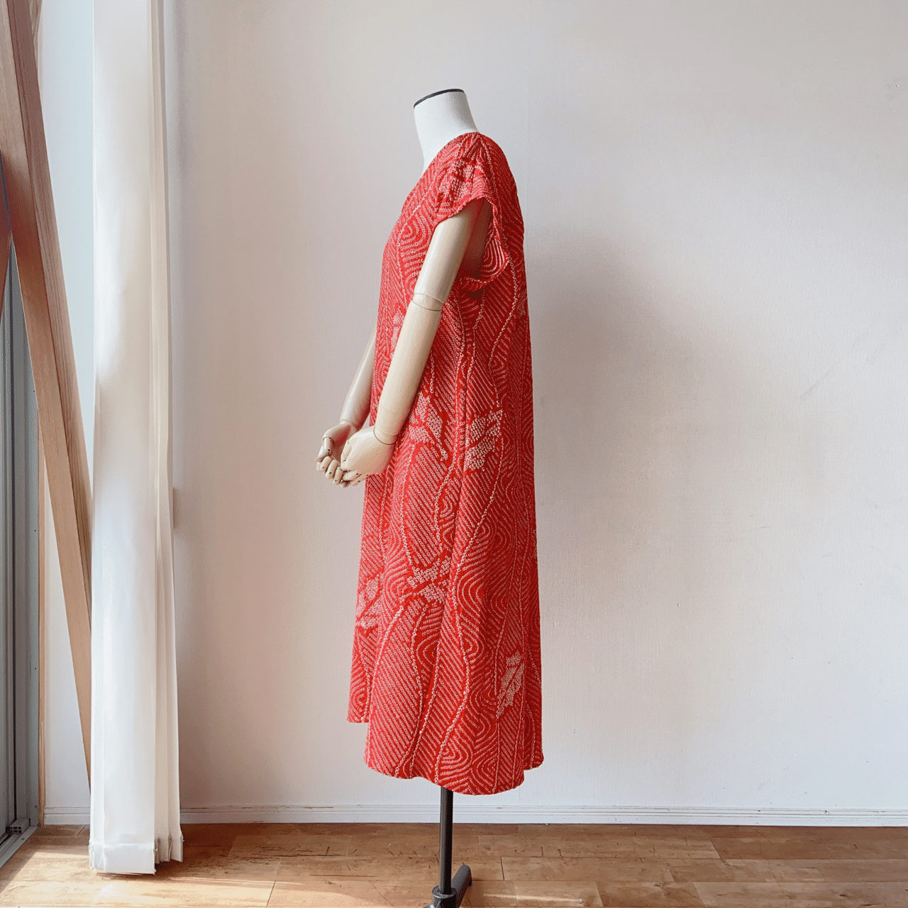 オーダー制作日記】総絞りの振袖をバックツイストワンピースへ｜着物