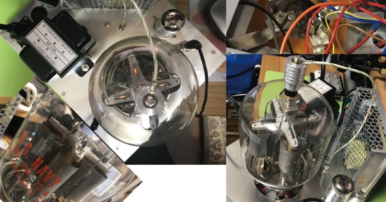 電子工作] Enjoy big vacuum tubes! (真空管701A)｜(任)虚空幻想技術