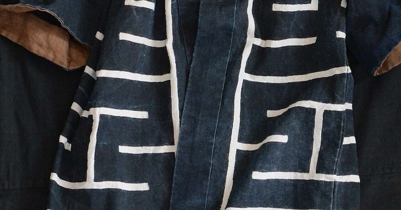 藍染印半纏ノーカラージャケット 印半纏と言えば藍染に腰柄 | hanten jacket｜難波商店 | NAMBA SHOUTEN