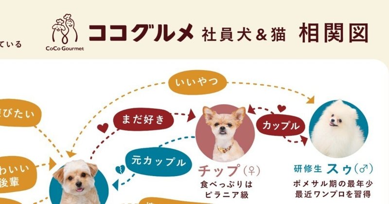 【わんダフルワーキング】社員犬相関図作りました！