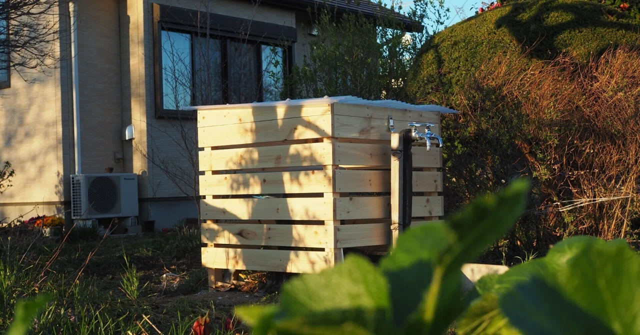 DIY記録 ～井戸水用ポンプの小屋を作ったよ｜katz（木工創作家×主夫4 