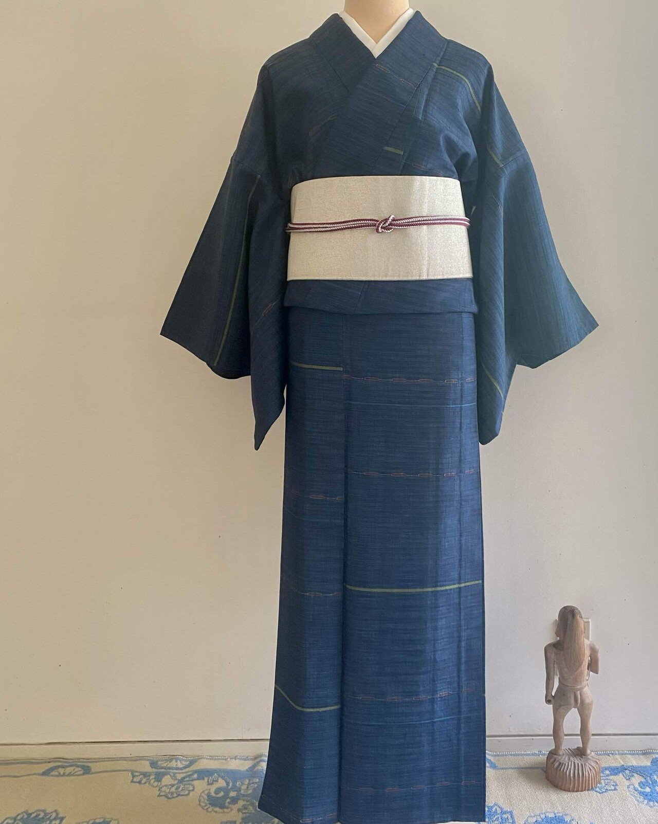 未使用品　綿反物　リメイク　綿紬　 まとめ売り　着物　和服　5点　反物　ボーダー 未使用品 綿反物 リメイク 綿紬 まとめ売り 着物 和服 5点 反物