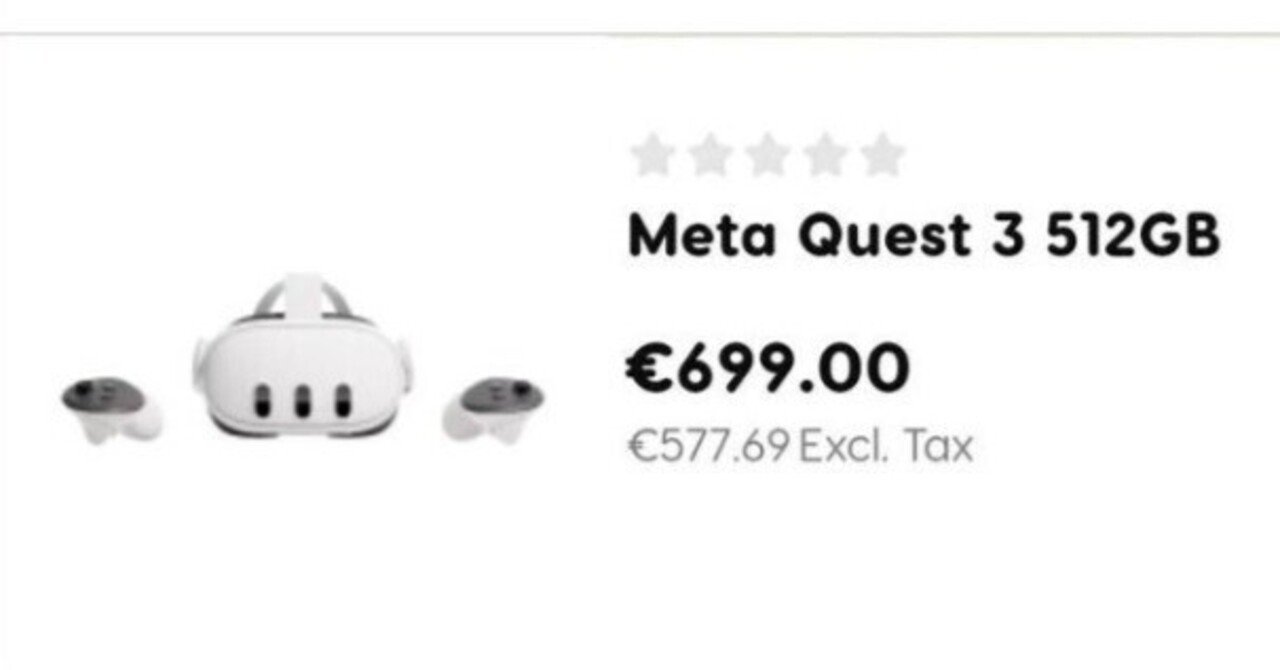 噂）Quest 3 512GBモデルの価格は約11万円でFix？｜アール/武者良太