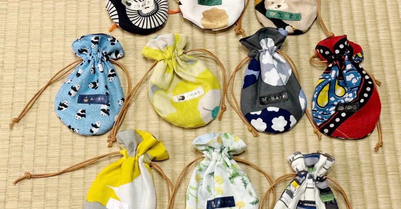 巾着　　　116 ハンドメイド 裁縫録0068】 ミニ巾着たくさん｜さざなみあやめ