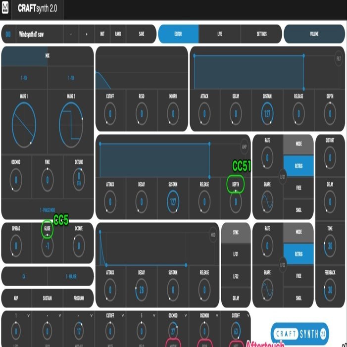 音源設定メモ08 Modal Electronics CRAFTsynth 2.0｜Windsynth workbook