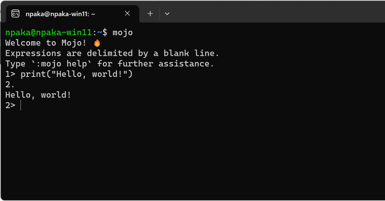 Mojo入門 (1) - 事始め｜npaka