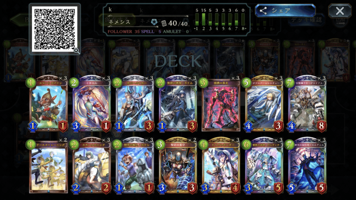 シャドバ】MPランキング4位機械ネメシス勝利数1位デッキ紹介｜Minoa