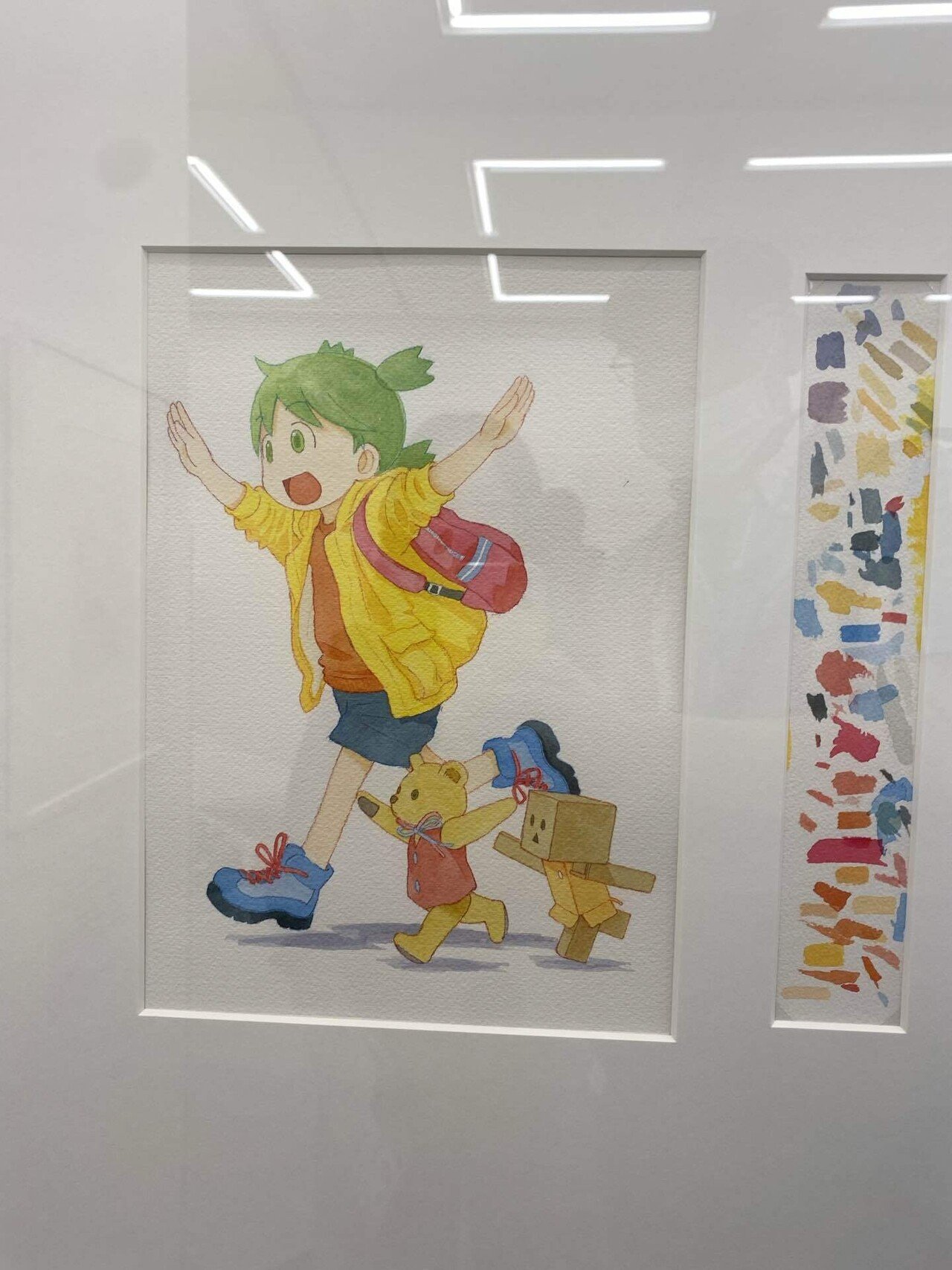 よつばと！　キャンバスアート　よつばと出発　原画展 特別企画展「よつばと！原画展」（豊島区立 トキワ荘マンガ