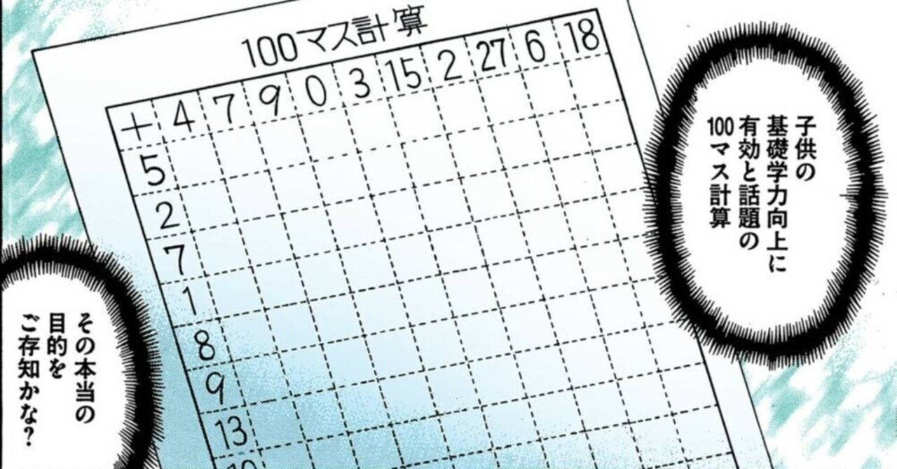 計算力を爆アゲせよ！②～ 計算の申し子・永田が教える100マス計算㊙活用法と驚きの効果とは!?｜ドラゴン桜（三田紀房）公式note