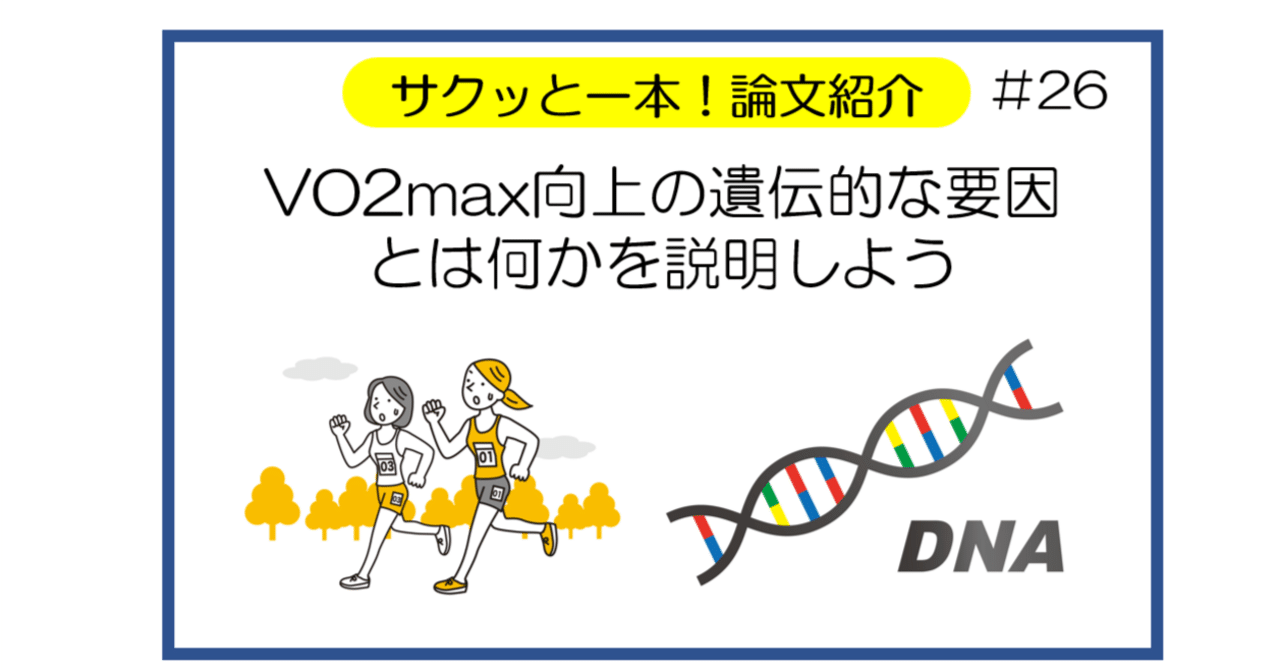 26 VO2max向上の遺伝的な要因とは何かを説明しよう|KAWASAKI 26 VO2max向上の遺伝的な要因とは何かを説明しよう|KAWASAKI