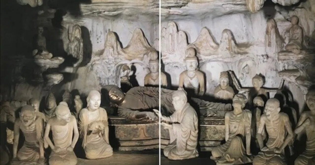 法隆寺「五重塔」の初層に涅槃の姿 【奈良の古刹をめぐる－法隆寺Ⅷ